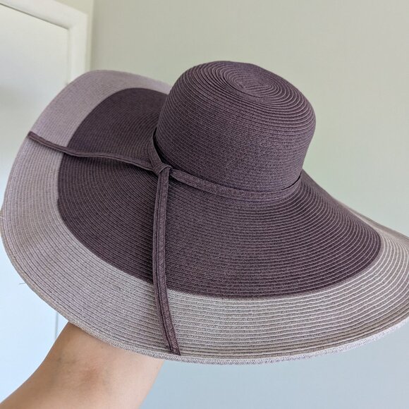 San Diego Hat Co purple wide brim hat, XL sun hat pool lounging shade hat - Picture 2 of 6